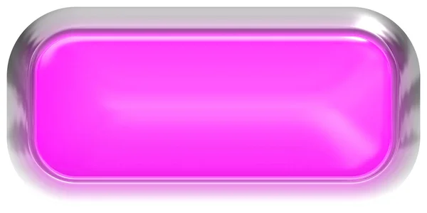 Botón web 3d - púrpura brillante realista con marco de metal, fácil t —  Fotos de Stock
