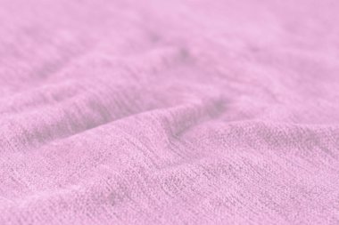 Buruşuk kumaş arka plan ve doku. Soyut arkaplan, boş şablon. Seçici odak.