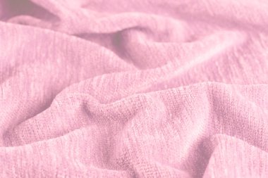 Buruşuk kumaş arka plan ve doku. Soyut arkaplan, boş şablon. Seçici odak.