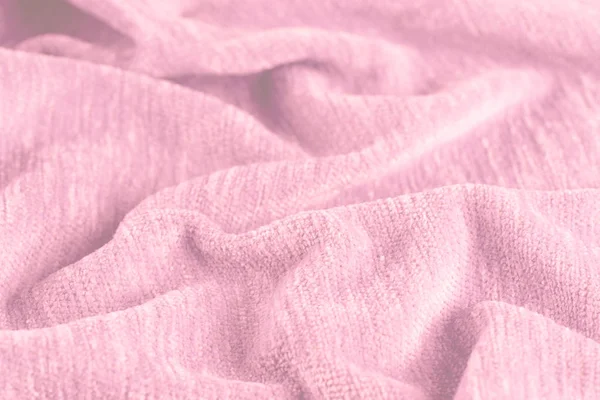 Buruşuk kumaş arka plan ve doku. Soyut arkaplan, boş şablon. Seçici odak.