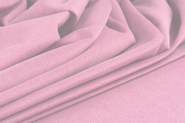 Buruşuk kumaş arka plan ve doku. Soyut arkaplan, boş şablon. Seçici odak.