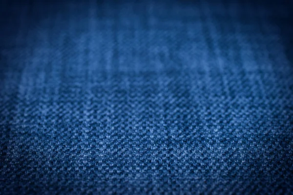 Textur Aus Blauem Stoff Abstrakter Hintergrund Leere Vorlage Selektiver Fokus — Stockfoto