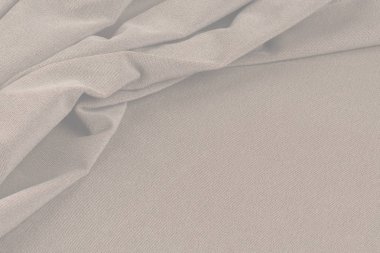 Buruşuk kumaş arka plan ve doku. Soyut arkaplan, boş şablon. Seçici odak.