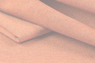 Buruşuk kumaş arka plan ve doku. Soyut arkaplan, boş şablon. Seçici odak.