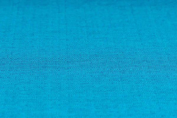 Niebieska Tkanina Tekstura Tło Pusty Szablon Selektywny Fokus — Zdjęcie stockowe