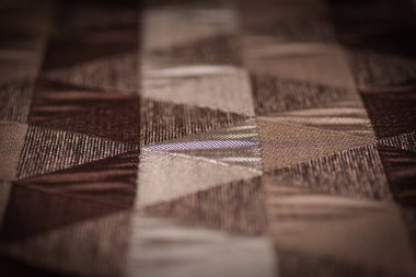 seçici odak kumaş doku zemin üzerine kapatın. Arka plan boş şablon. Seçici odak.