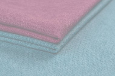 Buruşuk kumaş arka plan ve doku. Soyut arkaplan, boş şablon. Seçici odak.