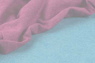 Buruşuk kumaş arka plan ve doku. Soyut arkaplan, boş şablon. Seçici odak.