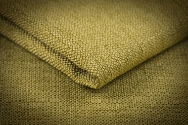 Buruşuk kumaş arka plan ve doku. Soyut arkaplan, boş şablon. Seçici odak.