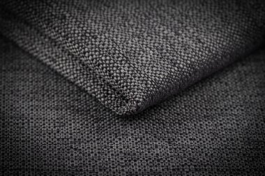 Buruşuk kumaş arka plan ve doku. Soyut arkaplan, boş şablon. Seçici odak.