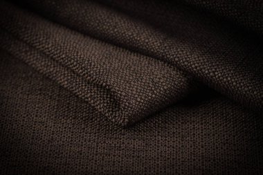 Buruşuk kumaş arka plan ve doku. Soyut arkaplan, boş şablon. Seçici odak.