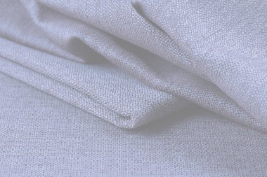 Buruşuk kumaş arka plan ve doku. Soyut arkaplan, boş şablon. Seçici odak.