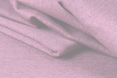 Buruşuk kumaş arka plan ve doku. Soyut arkaplan, boş şablon. Seçici odak.