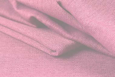 Buruşuk kumaş arka plan ve doku. Soyut arkaplan, boş şablon. Seçici odak.