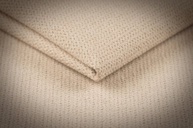 Buruşuk kumaş arka plan ve doku. Soyut arkaplan, boş şablon. Seçici odak.