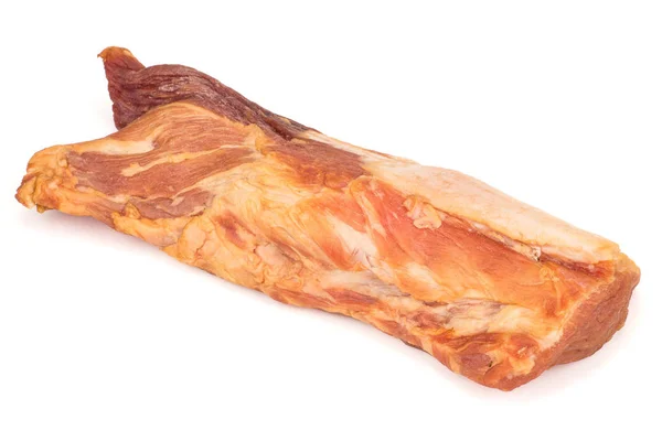 Piece Smoked Pork Meat Studio — Stock Photo, Image