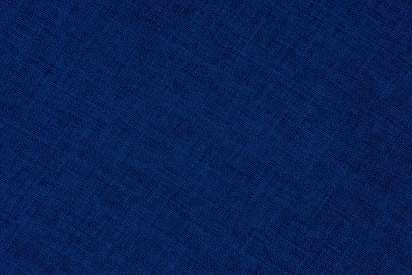 Close Woolen Fabric Blue Color Abstract Background Empty Template — Stock Photo, Image