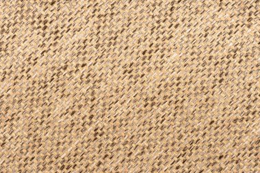 bej rengi bir yün kumaştan kapatın. Arka plan boş şablon. Üstten Görünüm.