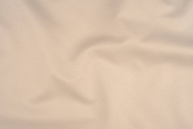 Arka plan için beyaz kumaş dokusu. Arka plan boş şablon. Üstten görünüm.