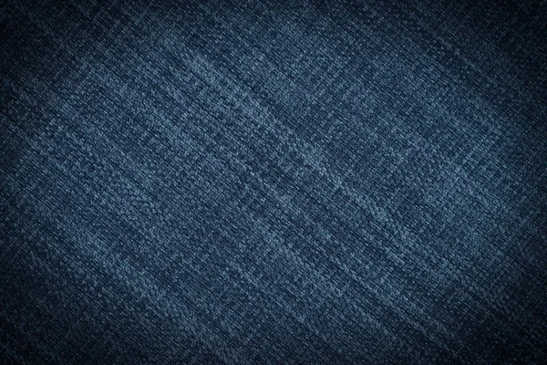 Blue Fabric Texture Abstract Background Empty Template — Stock Photo, Image