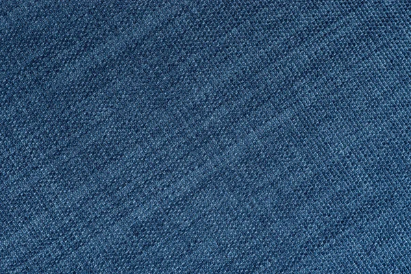 Close Woolen Fabric Blue Color Abstract Background Empty Template Top — Stock Photo, Image