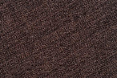 Eski kahverengi kumaş dokusu. Arka plan boş şablon. Üstten görünüm.