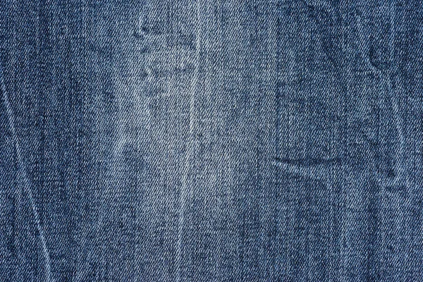 Close Azul Jeans Ganga Dobra Fundo Textura Vista Superior — Fotografia de Stock