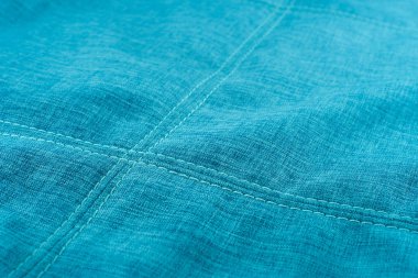 Kumaş dokulu ve dikiş Dikiş dikiş. Arka plan boş şablon. Seçici odak.