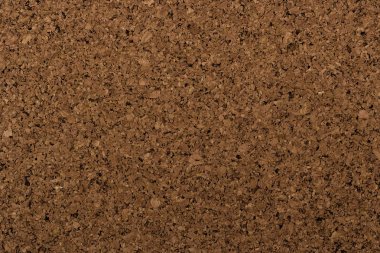 Mantar tahtası arkaplan dokusu - kendi mesajınızı ya da bülteninizi raptiyelerle girin. Üst görünüm. 