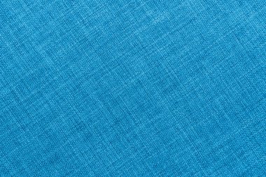 Mavi kumaş dokusu. Arka plan boş şablon. Üstten görünüm.