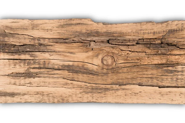 Old Planks Isolated White Empty Template Top View — Stock Photo, Image