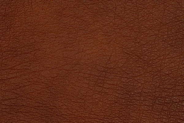 Close-up brown leather texture to background — Stock Photo, Image