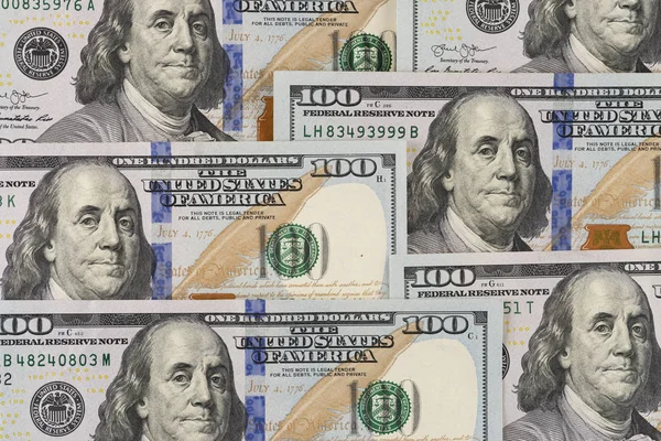 Cash money dollar. Background with money american hundred dollar bills. — Stock Photo, Image