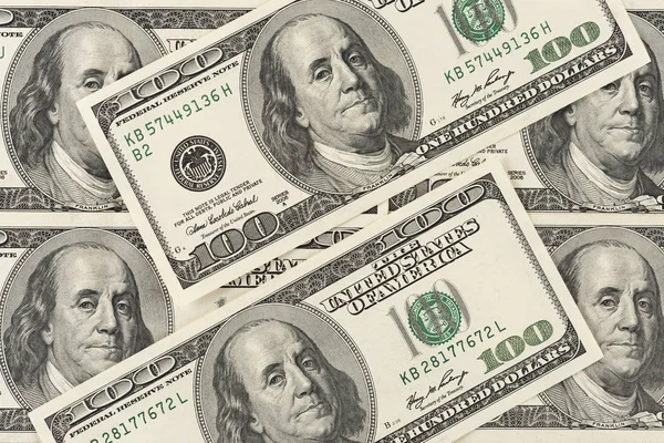Cash money dollar. Background with money american hundred dollar bills. — Stock Photo, Image