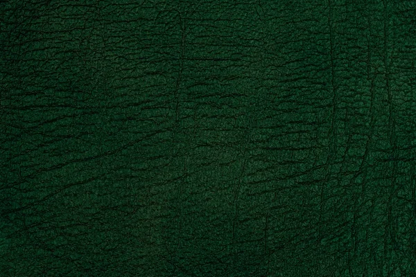 緑の織り目加工の革背景. — ストック写真
