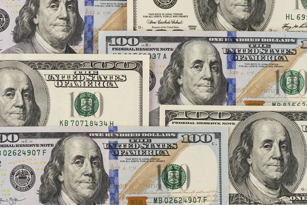 Cash money dollar. Background with money american hundred dollar bills. — Stock Photo, Image