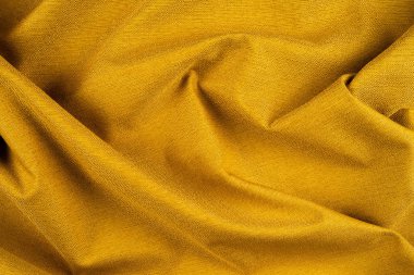 Sarı kumaş arka plan dokusu. Sarı bez. 