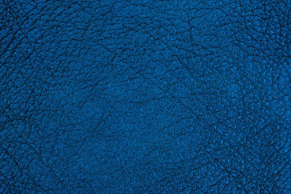 Fondo de cuero texturizado azul oscuro . — Foto de Stock