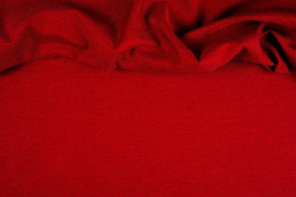 Red fabric background texture. — Stock Photo, Image