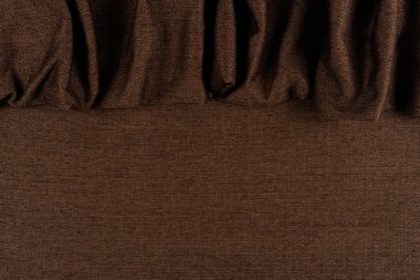 Koyu kahverengi kumaş dokusu yakın. 