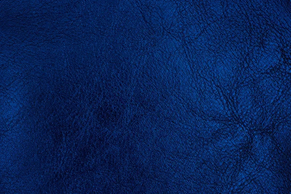 Fondo de cuero texturizado azul oscuro. Textura de cuero abstracto . —  Fotos de Stock