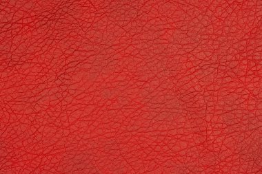 Koyu kırmızı deri yüzeyi arka plan, deri doku olarak. 