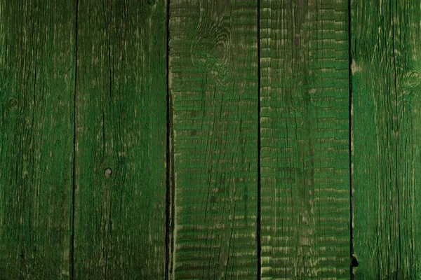 Grüne Holzbretter. Verwendung als Hintergrund oder Textur. — Stockfoto