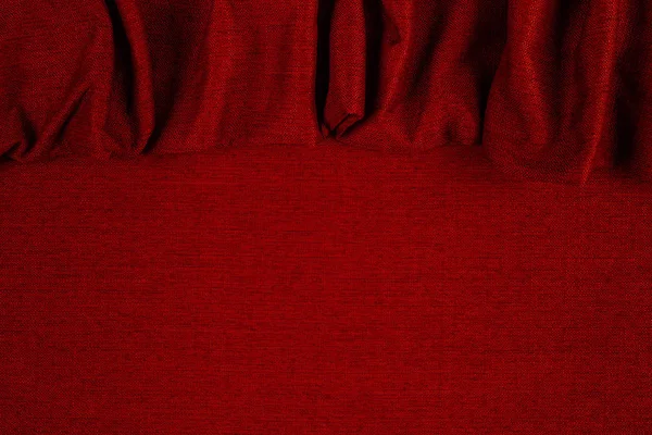 Red fabric background texture. — Stock Photo, Image
