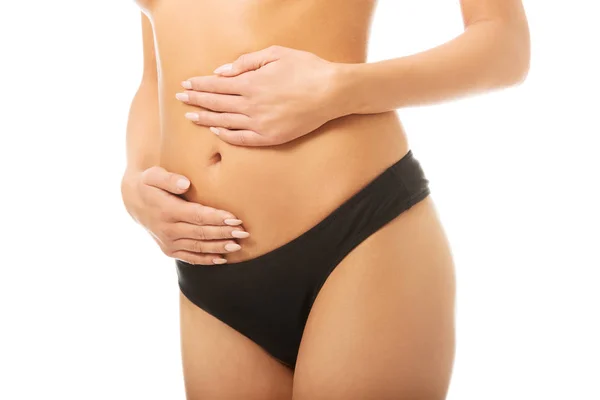 Female slim belly — Stock Photo, Image