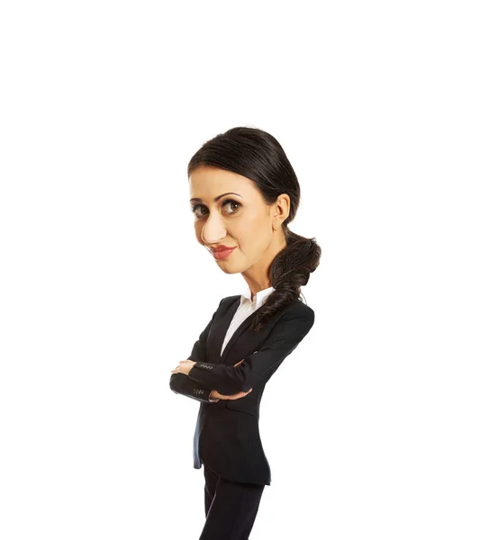 Businesswoman with folded arms — Stock Photo, Image