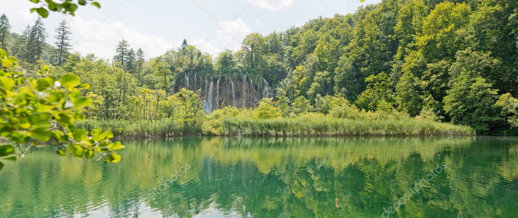 Beautiful view in the Plitvice Lakes National Park .Croatia