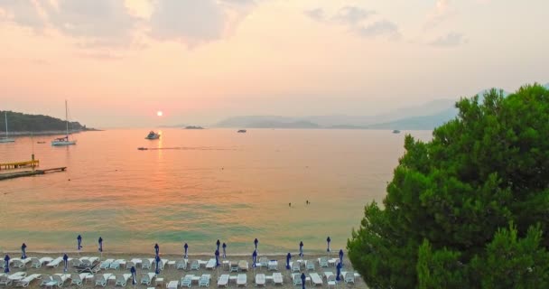 Ηλιοβασίλεμα στην Αδριατική — Αρχείο Βίντεο