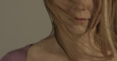 Saç rüzgar - slowmotion