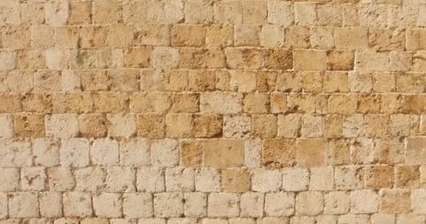Переглянути старі acient кам'яною стіною в Дубровник — стокове відео